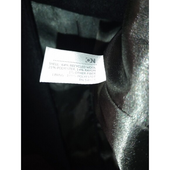 Old Navy ON Overcoat Womens Size Large Belted Buttoned Lined Wool Blend 36×36 - Picture 4 of 16